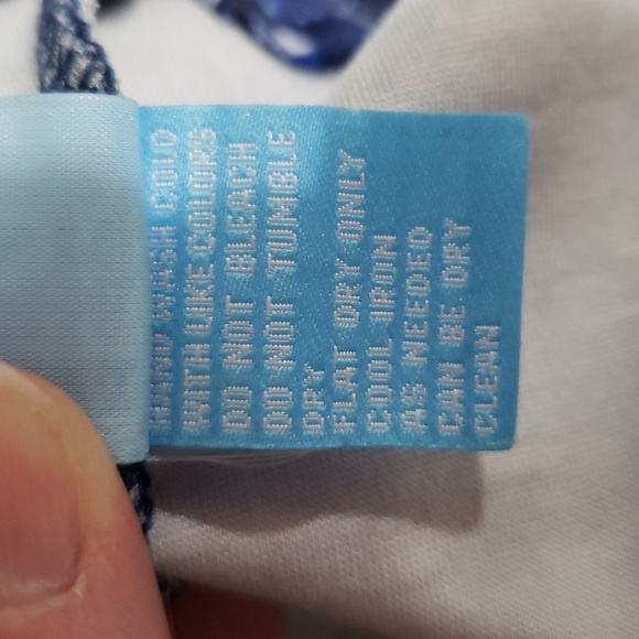 J. McLaughlin Mini Dress Blue Patterned  XS Pockets Neutral Casual Academia - Picture 11 of 14